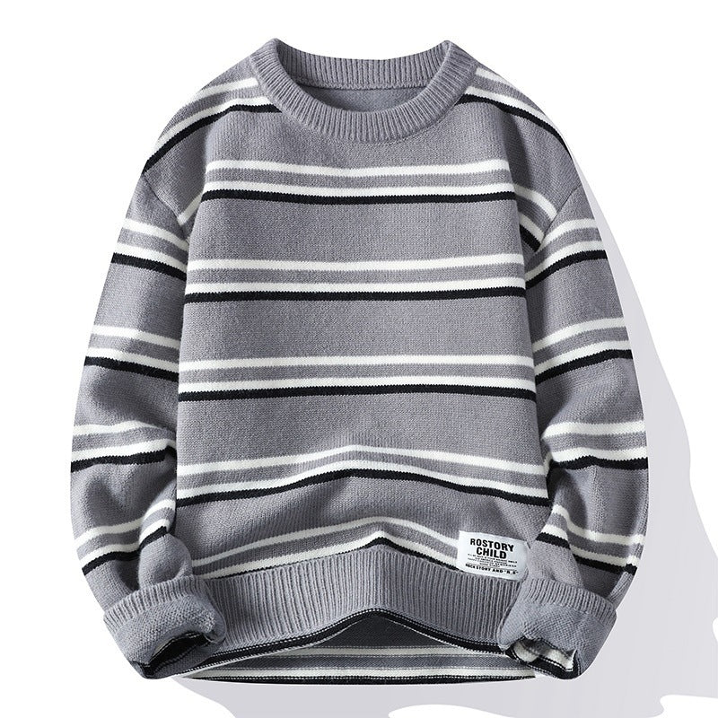 Men's Thickened American Idle Style Knitwear Coat