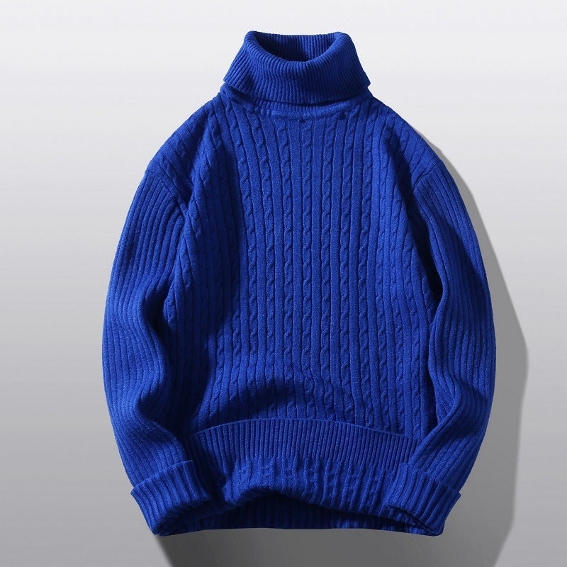 Men's Turtleneck Twist Shape Bottoming Sweater