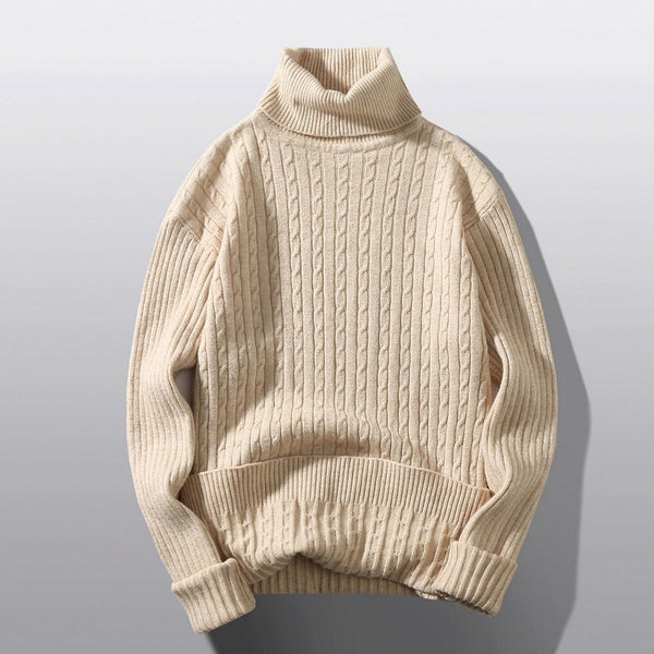 Men's Turtleneck Twist Shape Bottoming Sweater