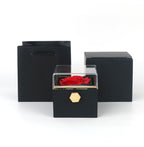Rotating Soap Flower Rose Gift Box Creative Rotating Rose Jewelry Packaging Box Valentine's Day Gift For Women