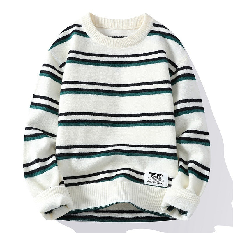Men's Thickened American Idle Style Knitwear Coat