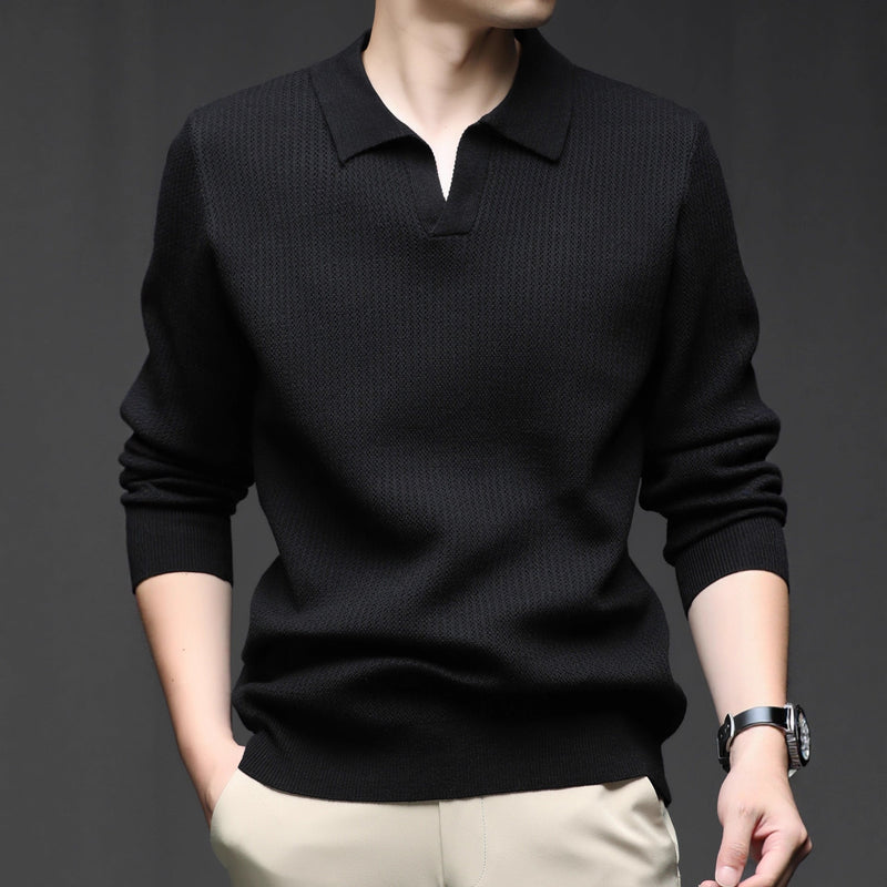 Men's Autumn Simple Casual All-match Loose Inner Wear Bottoming Sweater