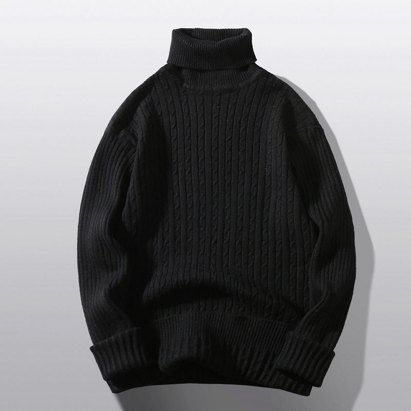 Men's Turtleneck Twist Shape Bottoming Sweater