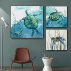 Turtle Canvas Painting Wall Art Poster