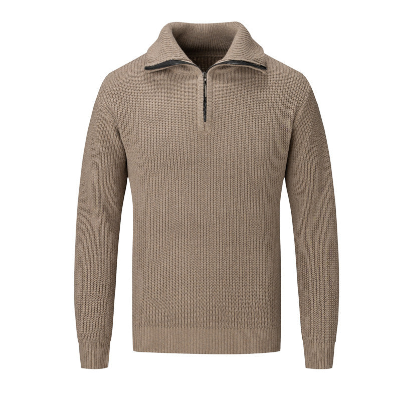 Men's Autumn And Winter Loose High-grade Solid Color sweater