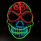 Halloween skull LED glowing mask