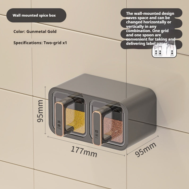 Household Kitchen Wall Hanging Decoration Type Condiment Storage Box