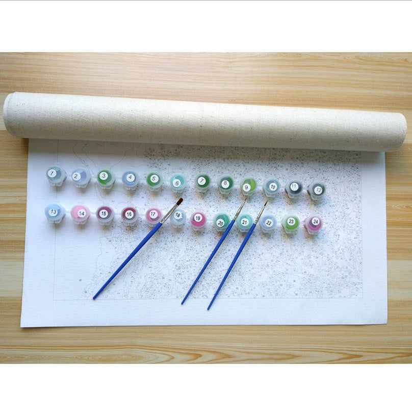 Cross-border one generation digital painting diy flower landscape characters Shopify AliExpress EBY Amazon WIS