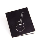 Birthday 3D Greeting Card Guitar Creative Handmade Gift Paper Carving