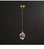 All Copper Light Luxury Crystal Chandelier Modern Minimalist Restaurant Three-Head Chandelier