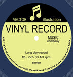 Round Retro Disc Dining Table Rug