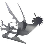 Chicken Stand Beer Funny American Motorcycle BBQ Steel Rack Tools Funny Roast Chicken Rack Grilling Roast Rack