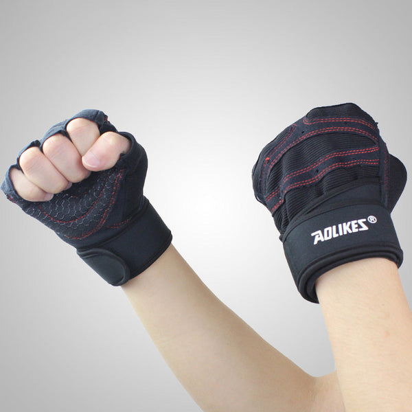 Fitness Gloves Exercise Equipment Dumbbell Exercise Weightlifting Half-Finger Gloves