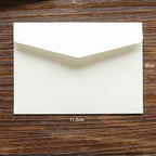 Simple Ivory White Envelope Greeting Card Storage Bag Mini Blank Envelope Can Be Customized