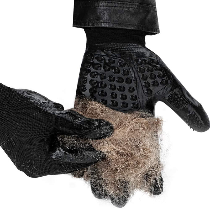 Pet Hair Grooming Glove Cats Soft Rubber Pet Hair Remover Dog Horse Cat Shedding Bathing Massage Brush
