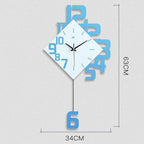 Personalized Digital Clock Fashion Wall Clock Wooden Creative Decorative Wall Watch