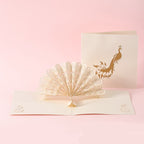 3D Laser Cut Handmade Sakura Kissing Lover Paper Invitation Greeting Card