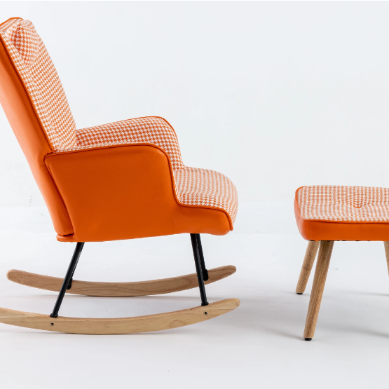 Fabric Rocking Chair In The Nursery