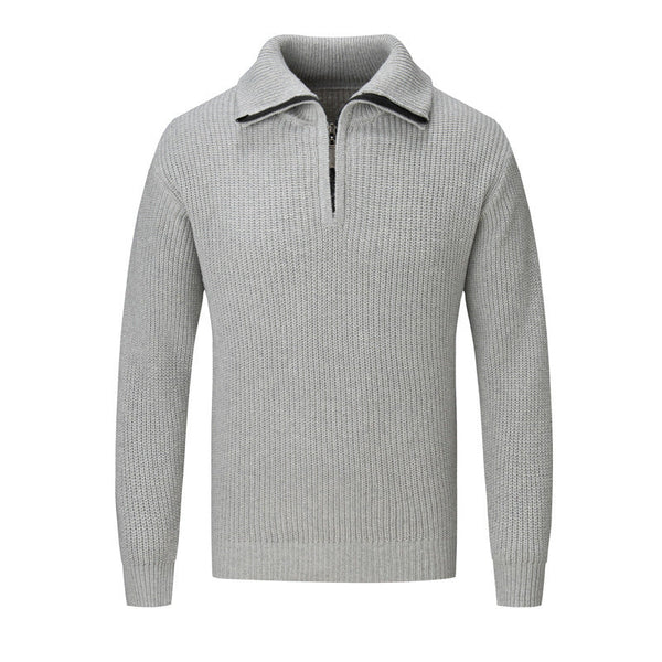 Men's Autumn And Winter Loose High-grade Solid Color sweater