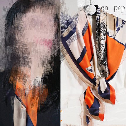 Women's New Geometric Square Scarves