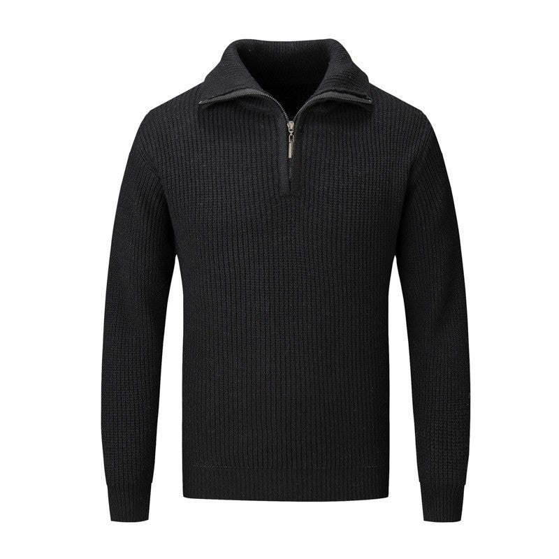 Men's Autumn And Winter Loose High-grade Solid Color sweater