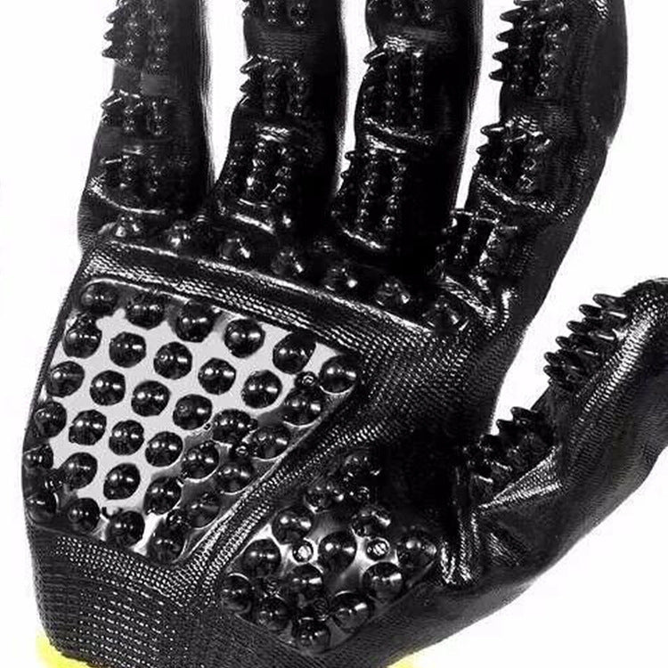Pet Hair Grooming Glove Cats Soft Rubber Pet Hair Remover Dog Horse Cat Shedding Bathing Massage Brush