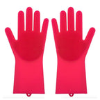 Silicone Heat-resistant Cleaning Brush Scrubbing Gloves