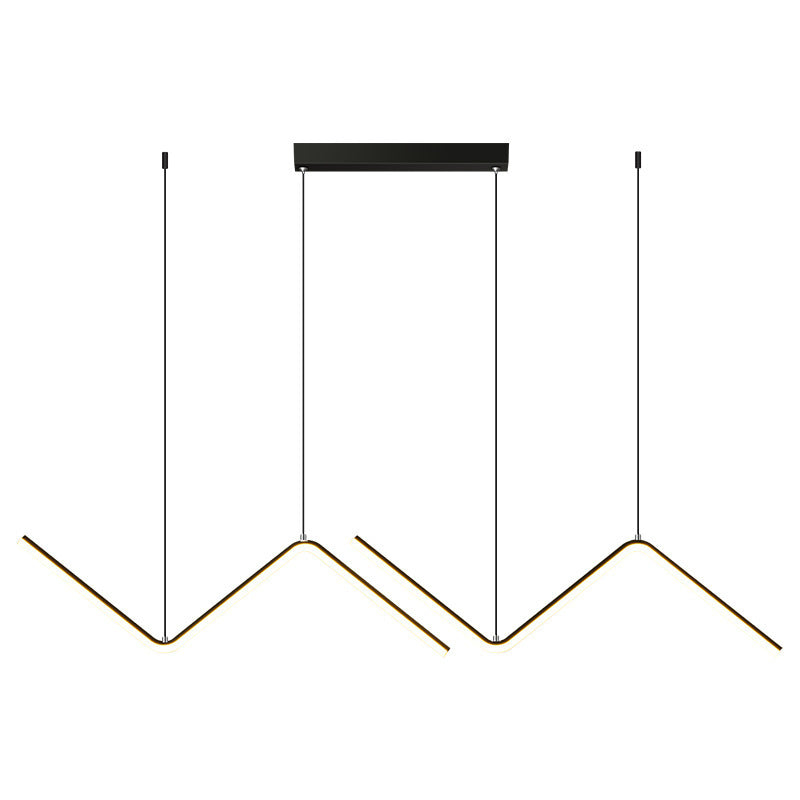 LED Chandelier Minimalist Design for Living Room Bedroom Kitchen Creative Art Wall Suspension Light Fixtures