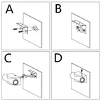 LED double head wall light