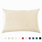 Pillowcase Satin Solid Color Simulation Silk Single Pillowcase Ice Silk Pillowcase