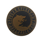 Viking Wolf Patch Cloth Sticker Wolf Head Armband Velcro Backpack Stickers Chapter