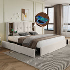 Metal Velvet Bed Frame