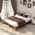 Ueen Size Wood Platform Bed Frame,No Box Spring Needed,Strong Wood Slat Support, Easy Assembly