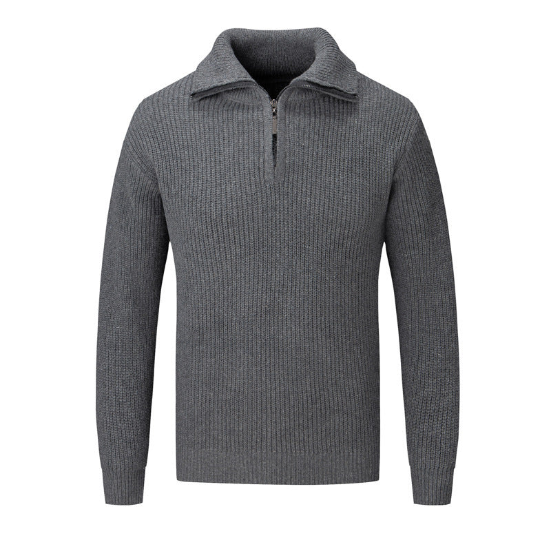 Men's Autumn And Winter Loose High-grade Solid Color sweater