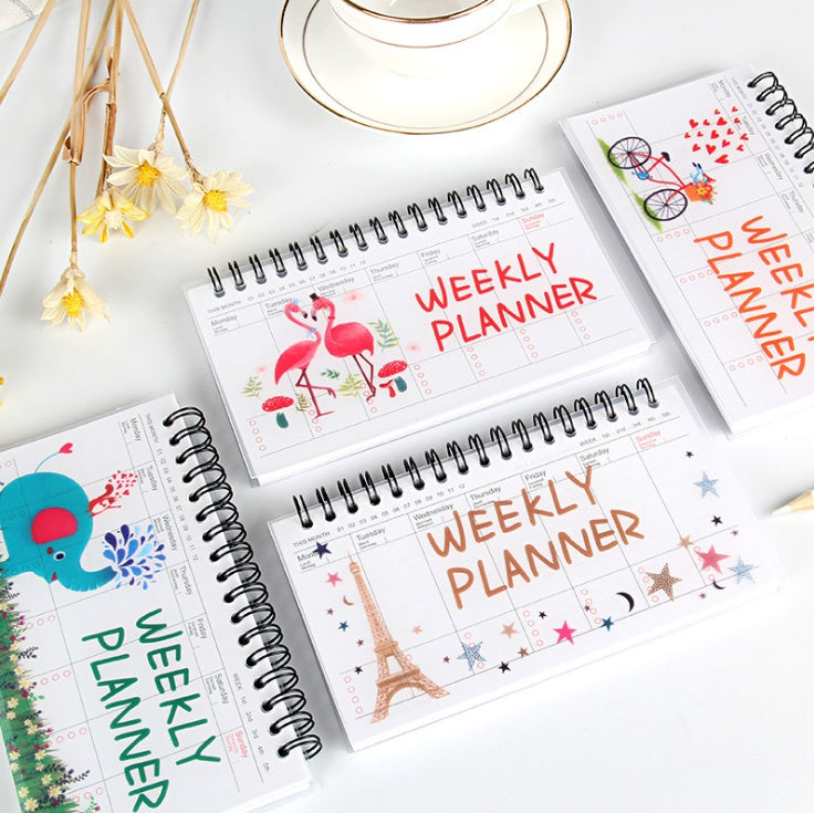 Cartoon tearable week planner