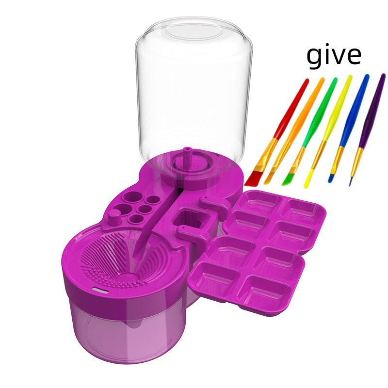 Automatic Water Brush With Brush Press Drainage Cleaner