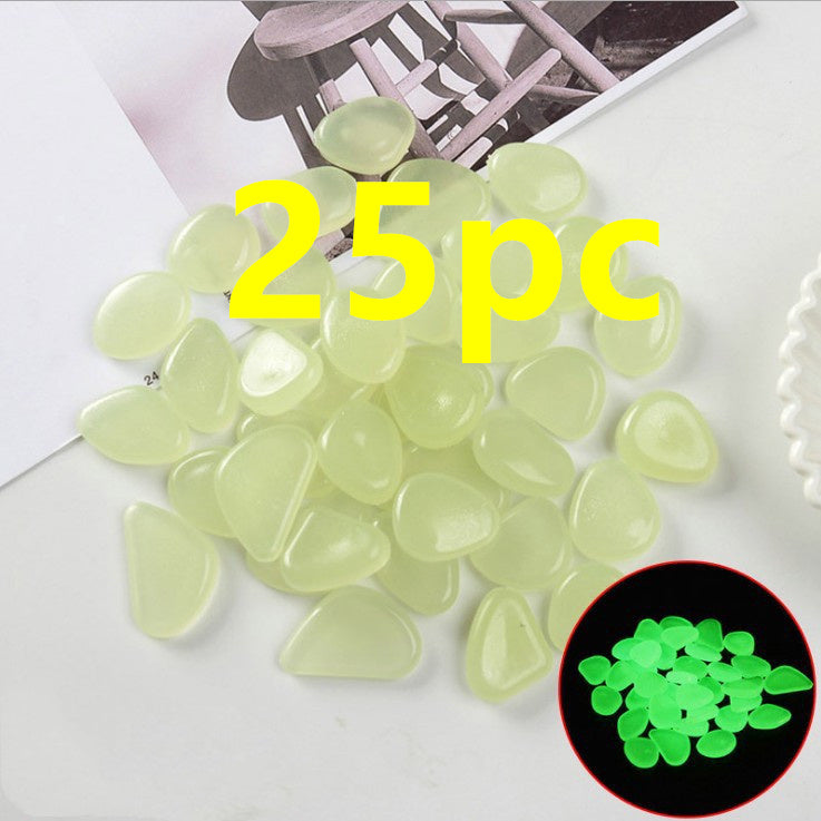 Luminous Stones Fluorescent Aquarium Pebbles Fish Tank Garden Luminous Stones