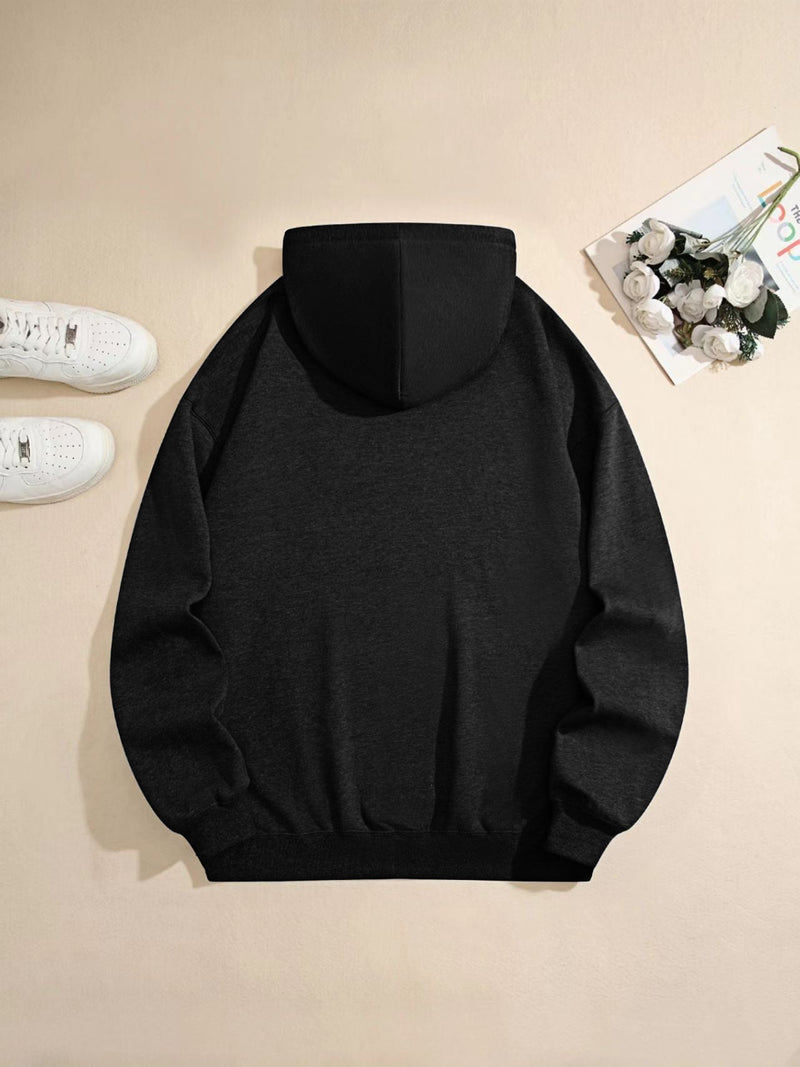 Fleece Hooded Sweatshirt With Rope