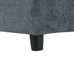 115.5 Modular Deep Gray Sectional Sofa With Durable Polyester Upholstery, Plush Cushions, Hidden Storage Compartments, And Versatile Design For Living Room, Lounge, Or Office