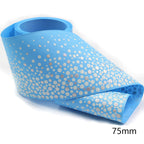 75mm Luminous Threaded Braid Hair Bow Ingredients Solid Color Rainbow Bronzing Fluorescent Ribbon