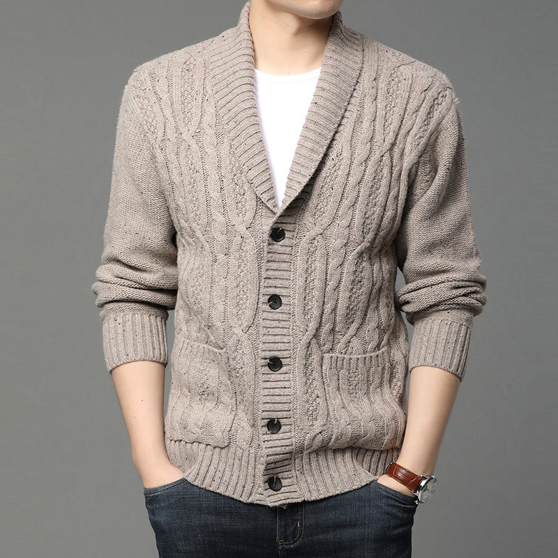 Autumn And Winter Men's Knitted Jackets