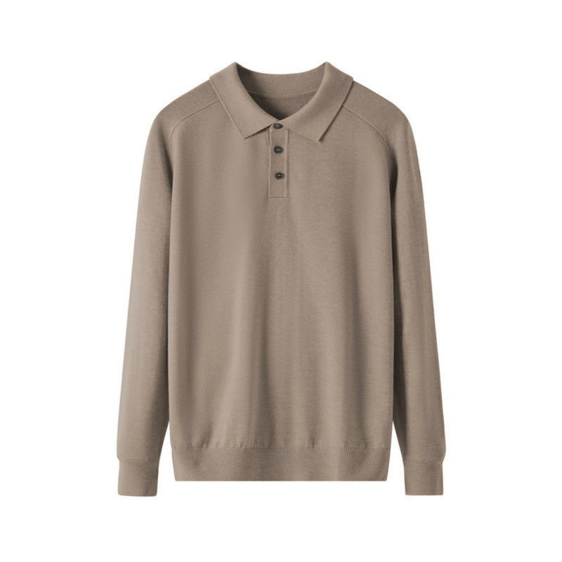 Men's Long-sleeved Sweater Lapel Comfortable All-match sweater