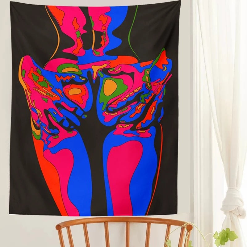 Rock Style Tapestry Fantasy Color Tapestry Hanging Cloth