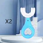 Children's U-shaped Food Grade Soft Rubber Toothbrush