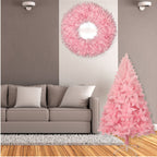 Christmas pink pointed gradient christmas tree