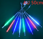 Wasserdichte LED Meteorschauer Regen Lichter 30 cm 50 cm 8 Rohre 100-240 V Eiszapfen Schnee Regentropfen Outdoor licht mit EU Netzteil