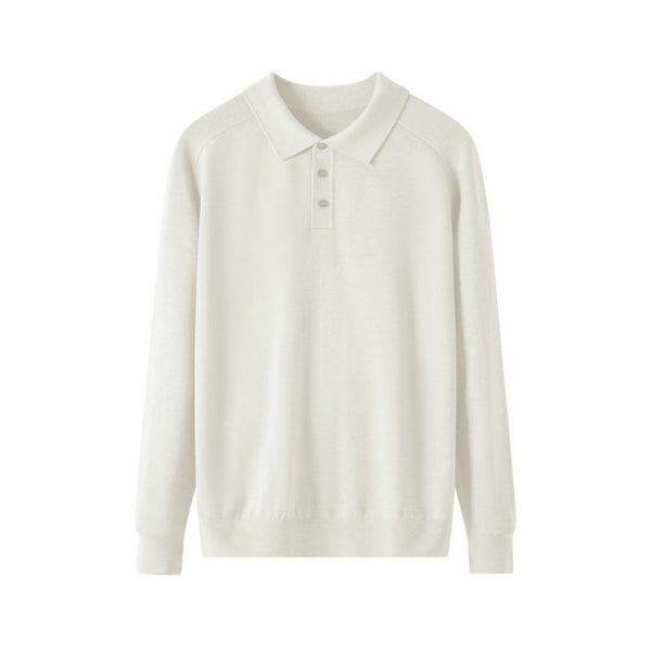 Men's Long-sleeved Sweater Lapel Comfortable All-match sweater