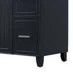 36  Bathroom Vanity Cabinet With Sink Top Combo Set , Black ,Single Sink,Shaker Cabinet With Soft Closing Door And 3 Drawers
