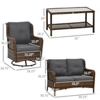 Pieces Patio Furniture Set
