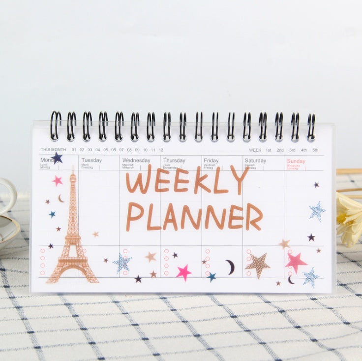 Cartoon tearable week planner
